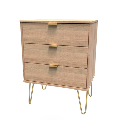 Linear 3 Drawer Midi Chest with Legs