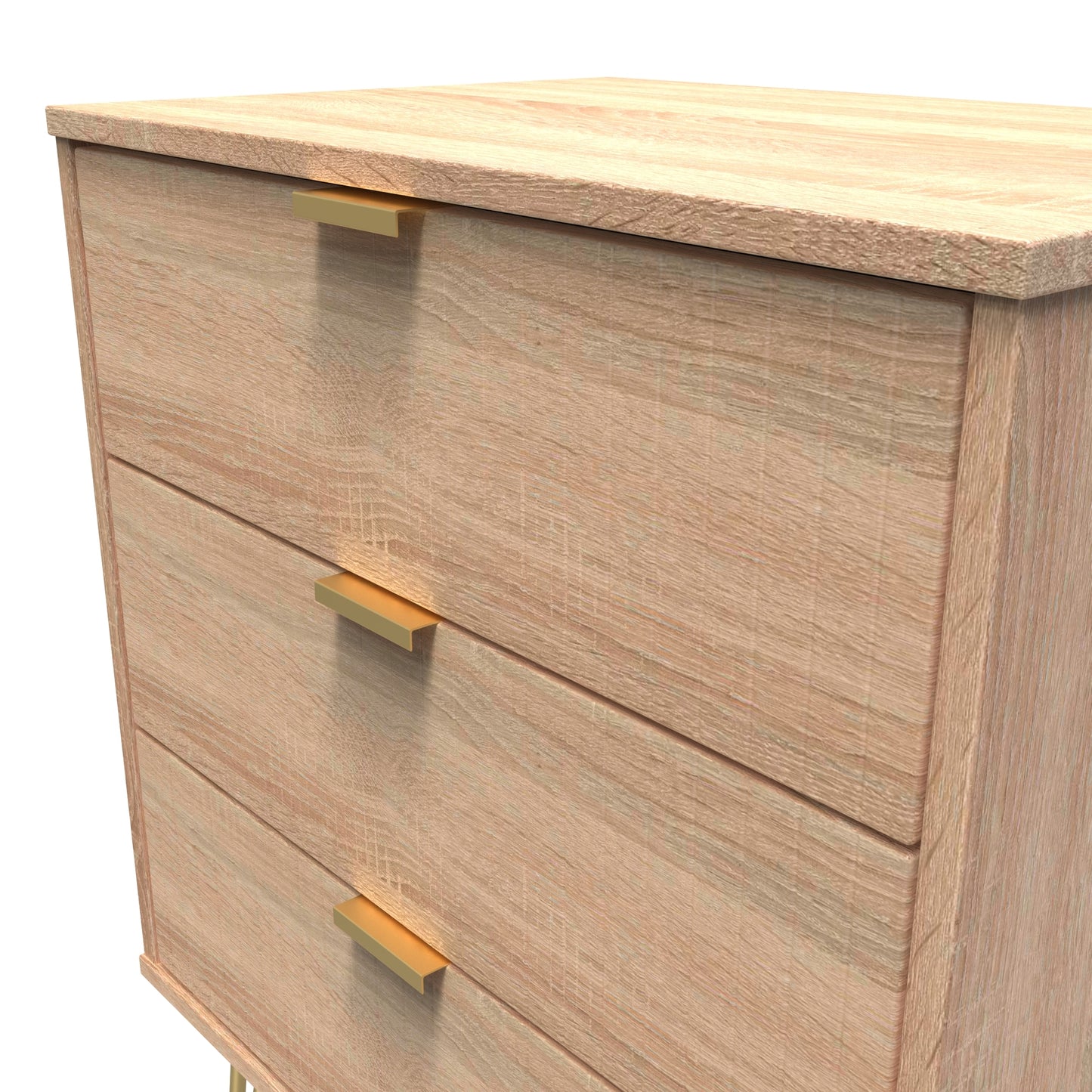 Linear 3 Drawer Midi Chest with Legs