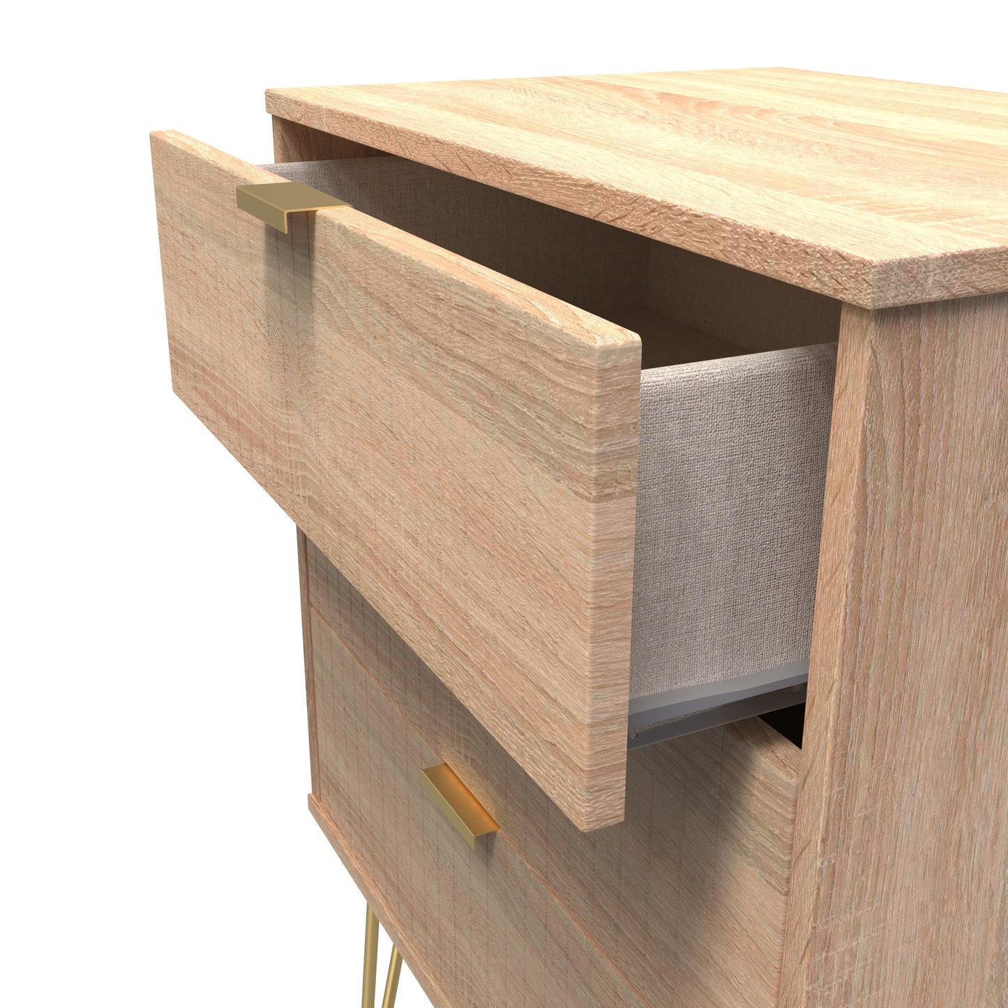 Linear 3 Drawer Midi Chest with Legs