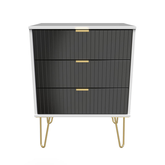 Linear 3 Drawer Midi Chest with Legs