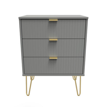Linear 3 Drawer Midi Chest with Legs