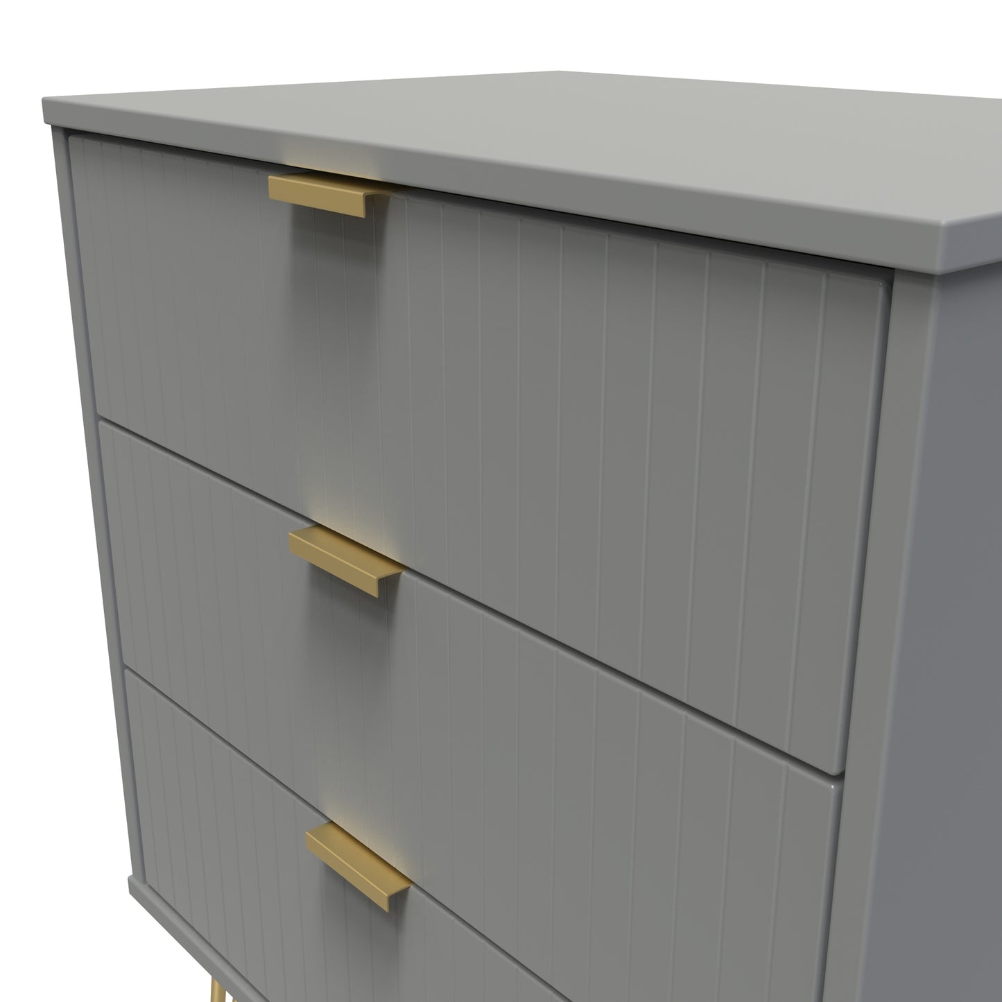 Linear 3 Drawer Midi Chest with Legs