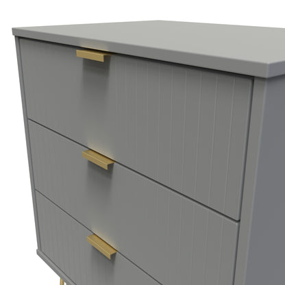 Linear 3 Drawer Midi Chest with Legs