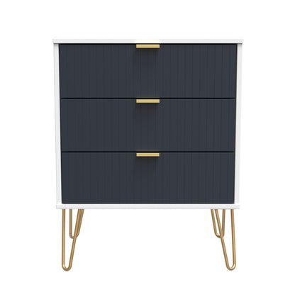 Linear 3 Drawer Midi Chest with Legs