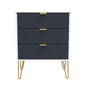 Linear 3 Drawer Midi Chest with Legs