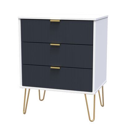 Linear 3 Drawer Midi Chest with Legs