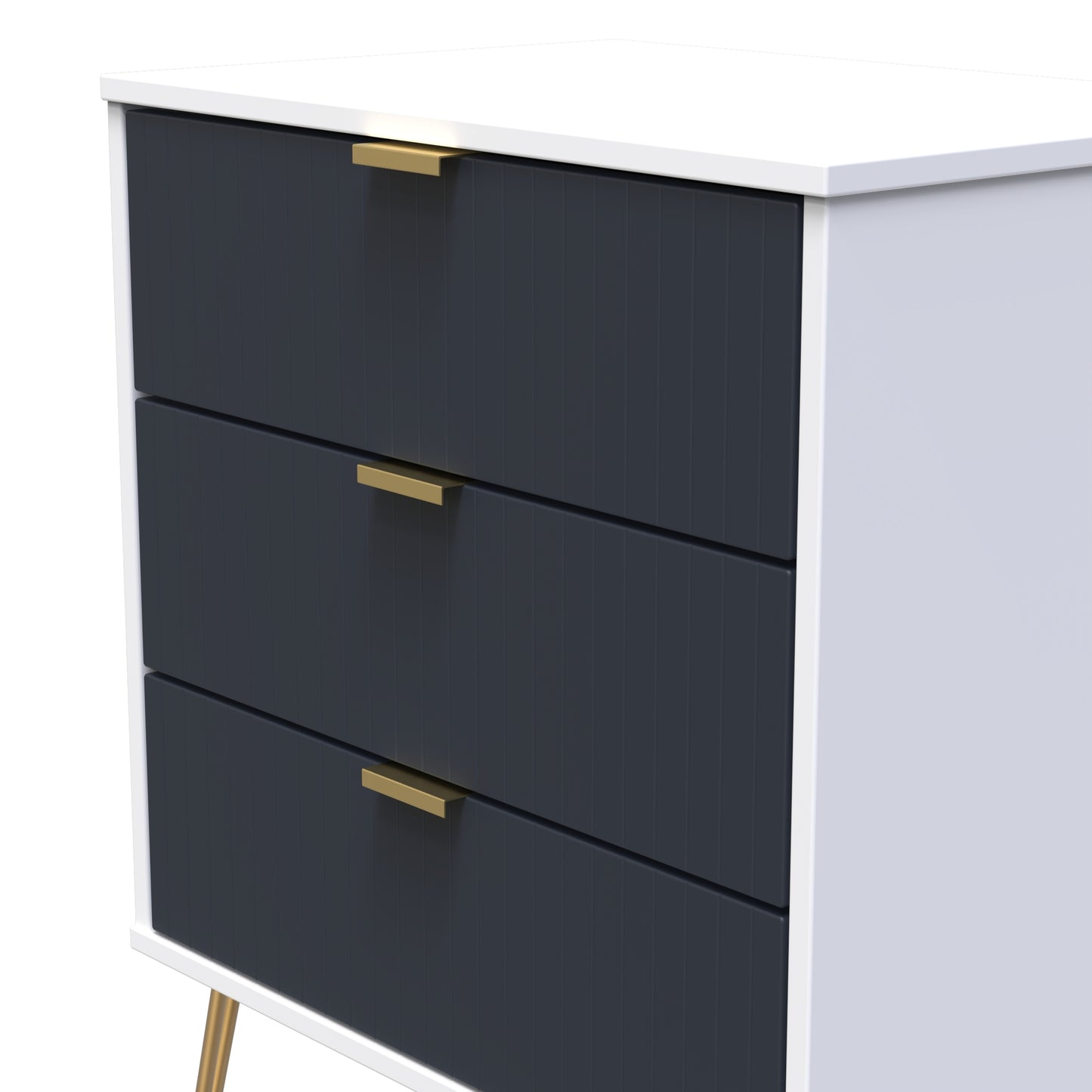 Linear 3 Drawer Midi Chest with Legs