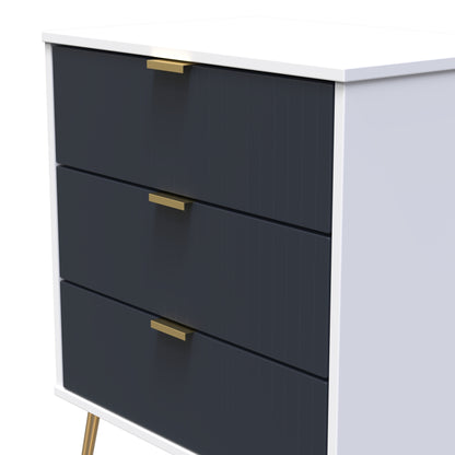 Linear 3 Drawer Midi Chest with Legs