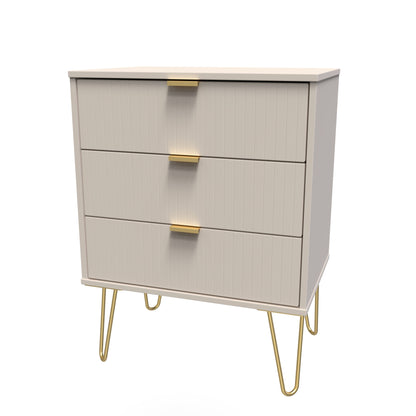 Linear 3 Drawer Midi Chest with Legs