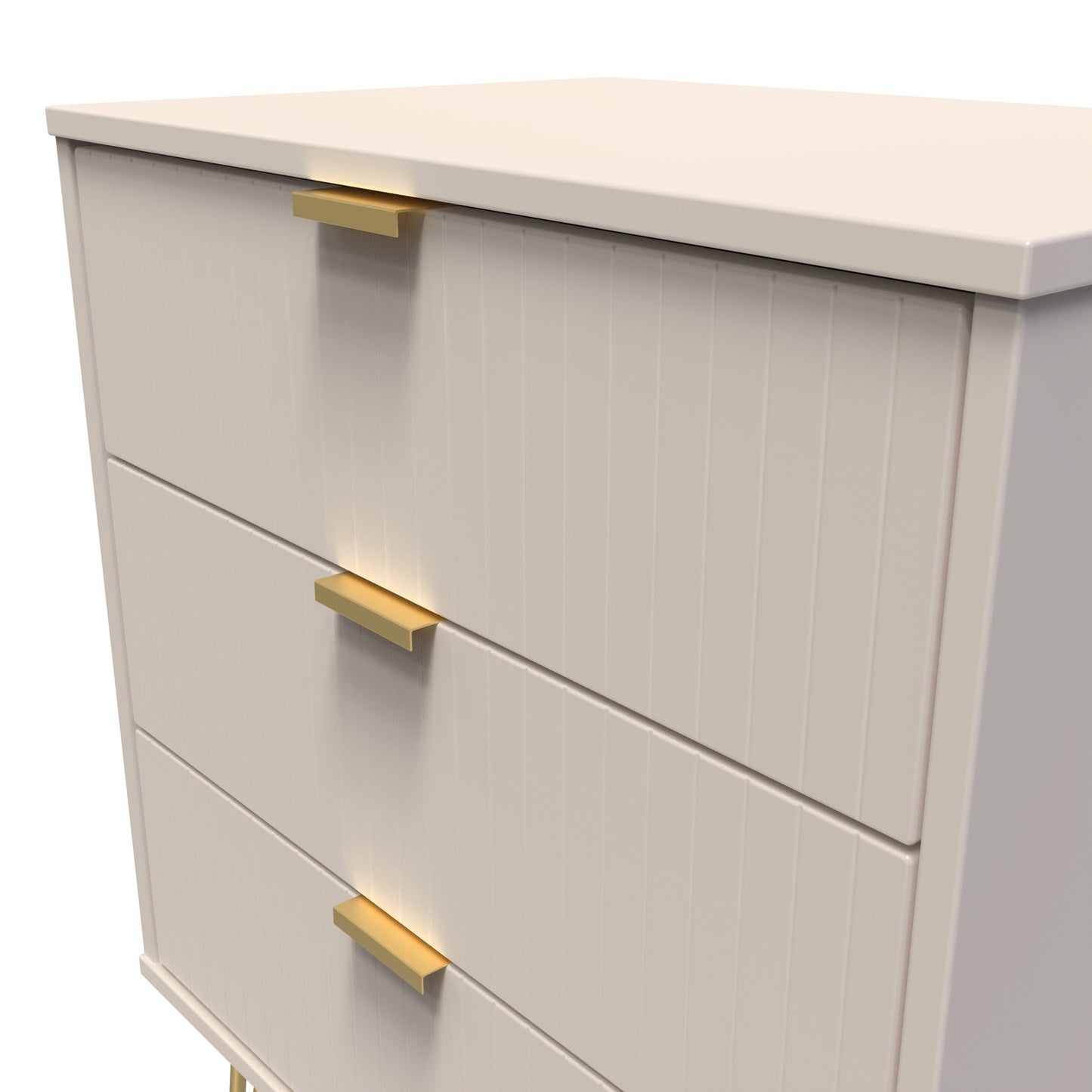 Linear 3 Drawer Midi Chest with Legs