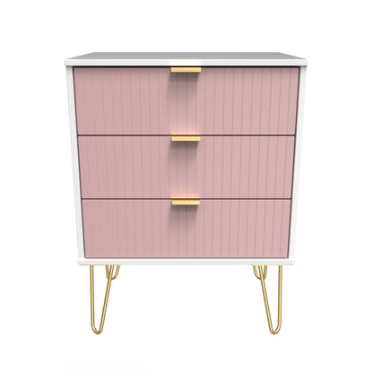 Linear 3 Drawer Midi Chest with Legs