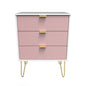 Linear 3 Drawer Midi Chest with Legs