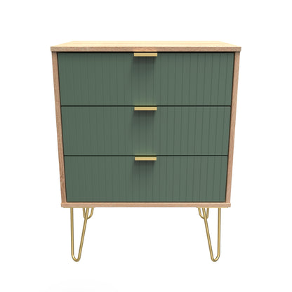 Linear 3 Drawer Midi Chest with Legs
