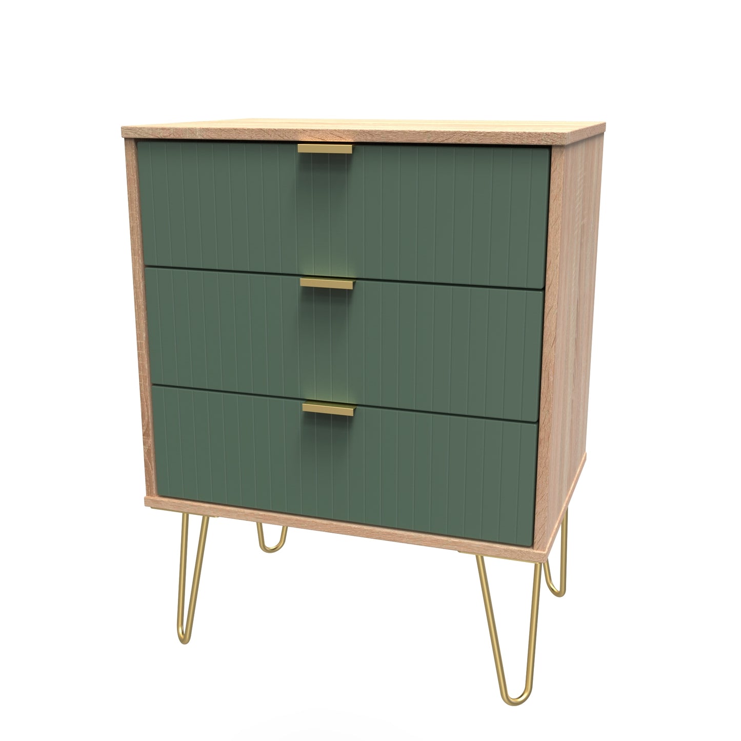 Linear 3 Drawer Midi Chest with Legs