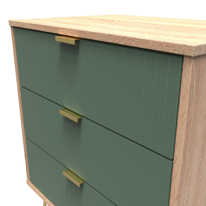 Linear 3 Drawer Midi Chest with Legs