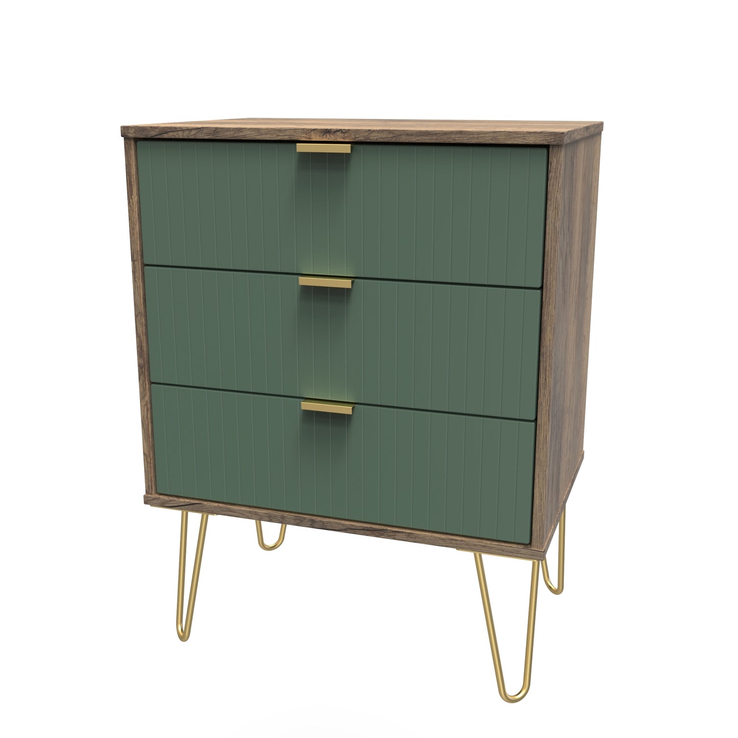 Linear 3 Drawer Midi Chest with Legs