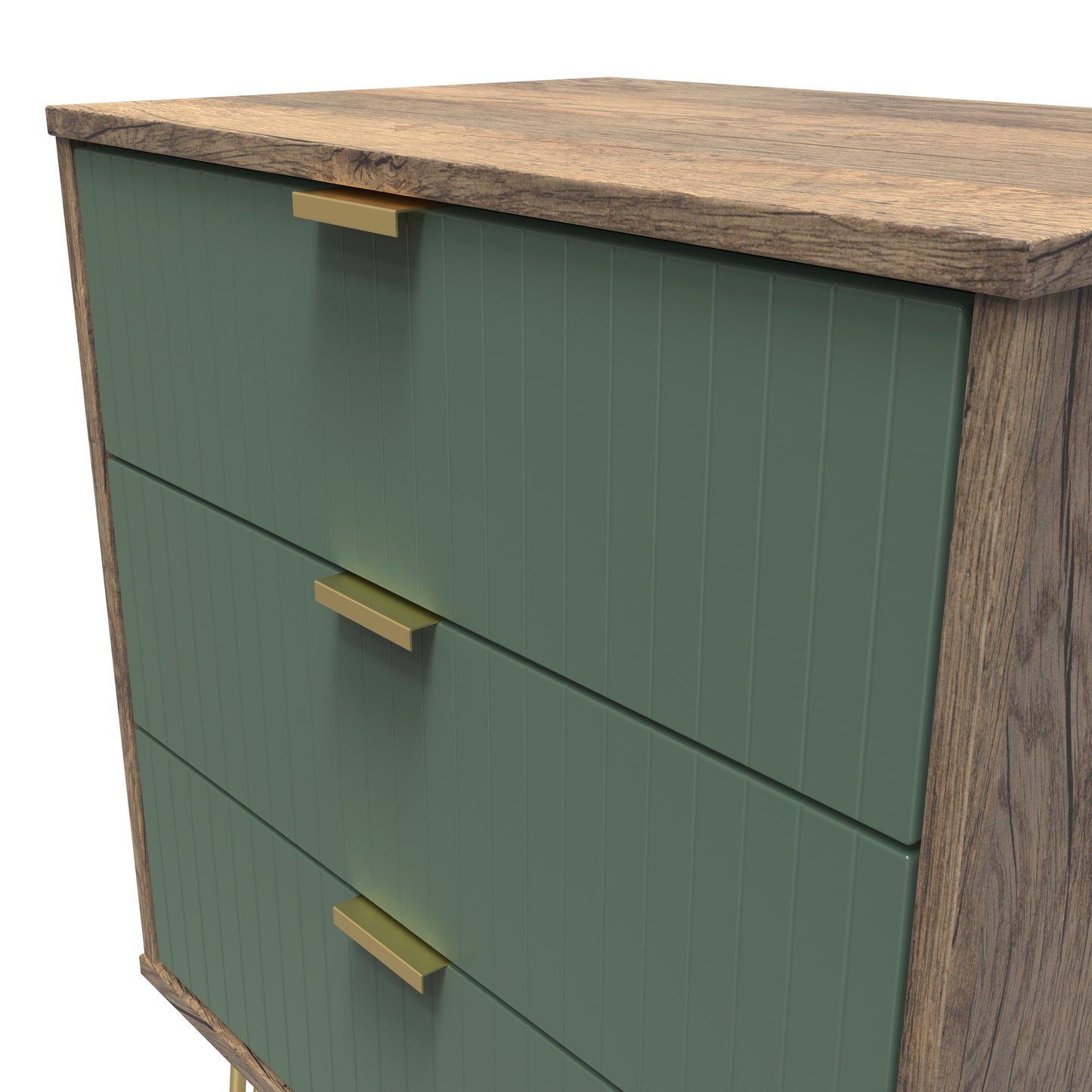 Linear 3 Drawer Midi Chest with Legs