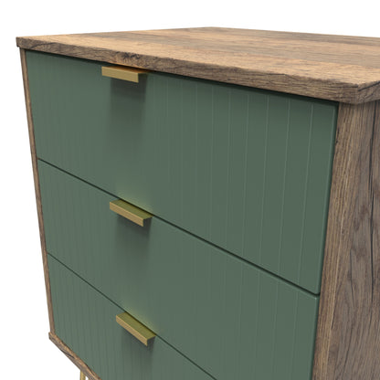 Linear 3 Drawer Midi Chest with Legs