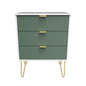 Linear 3 Drawer Midi Chest with Legs