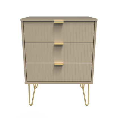 Linear 3 Drawer Midi Chest with Legs