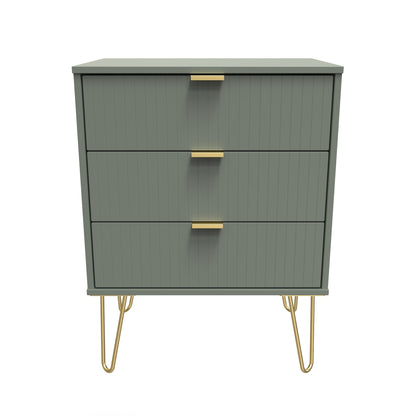 Linear 3 Drawer Midi Chest with Legs