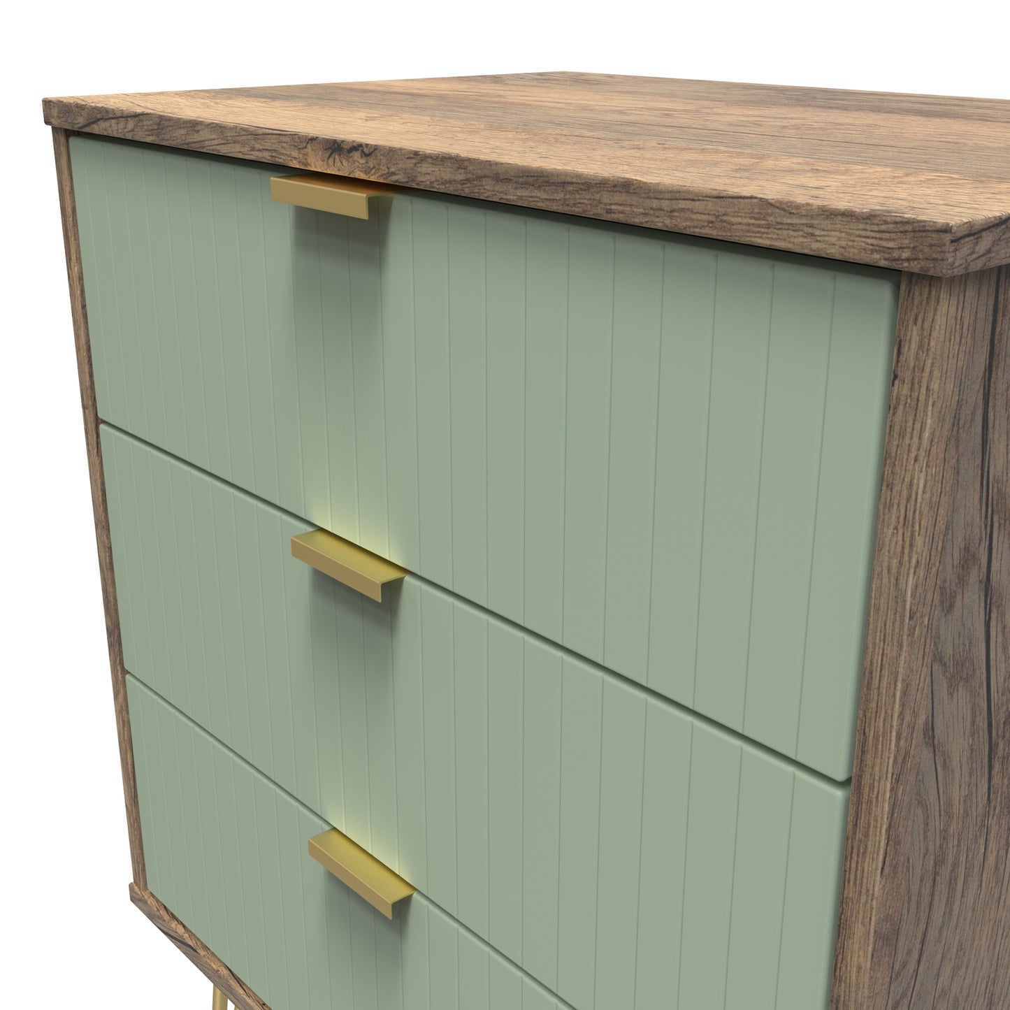 Linear 3 Drawer Midi Chest with Legs