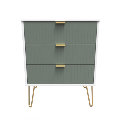 Linear 3 Drawer Midi Chest with Legs
