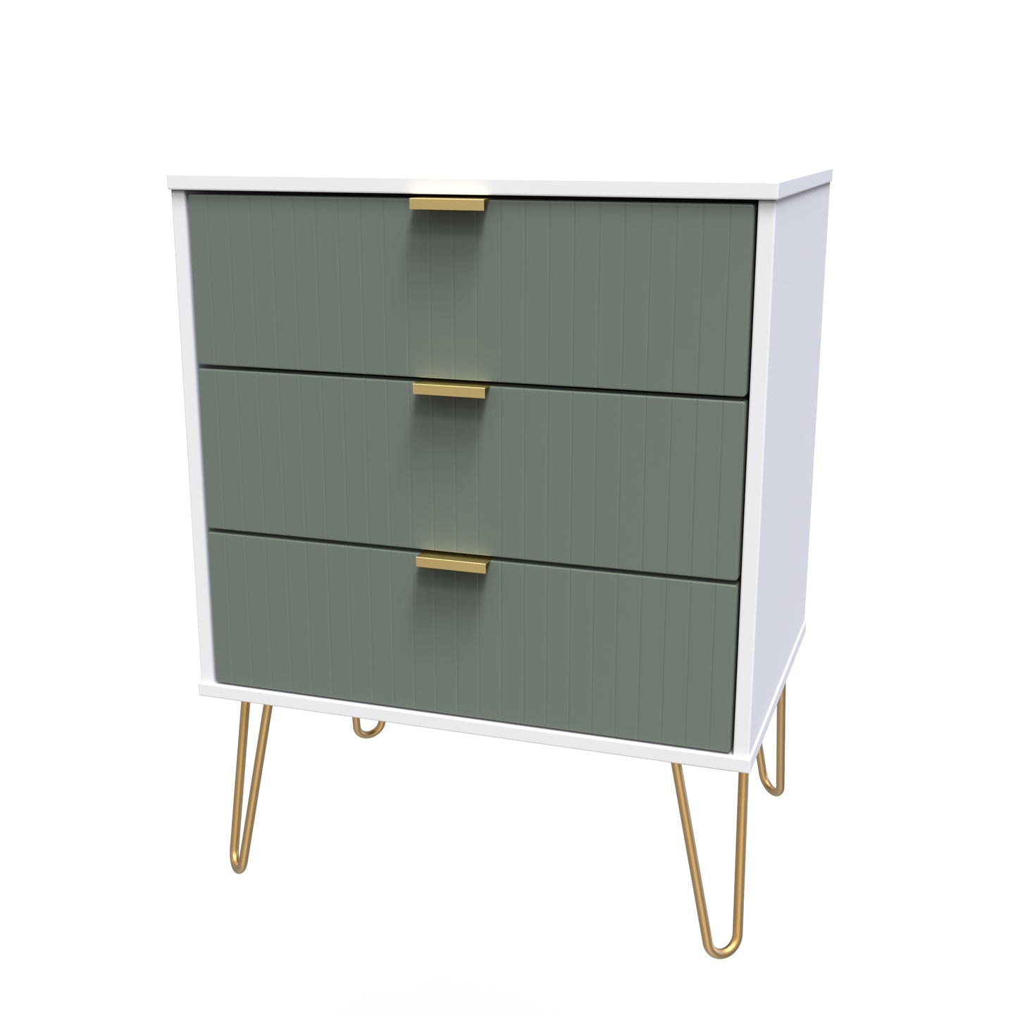 Linear 3 Drawer Midi Chest with Legs