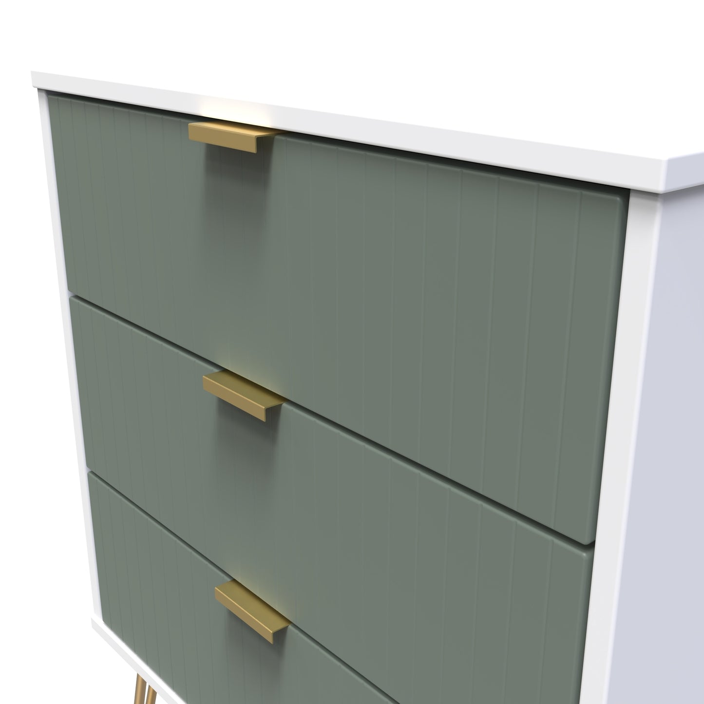 Linear 3 Drawer Midi Chest with Legs