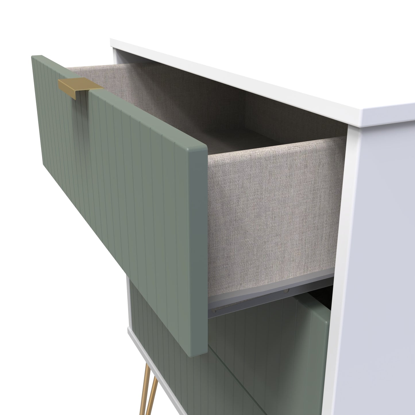 Linear 3 Drawer Midi Chest with Legs
