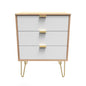 Linear 3 Drawer Midi Chest with Legs