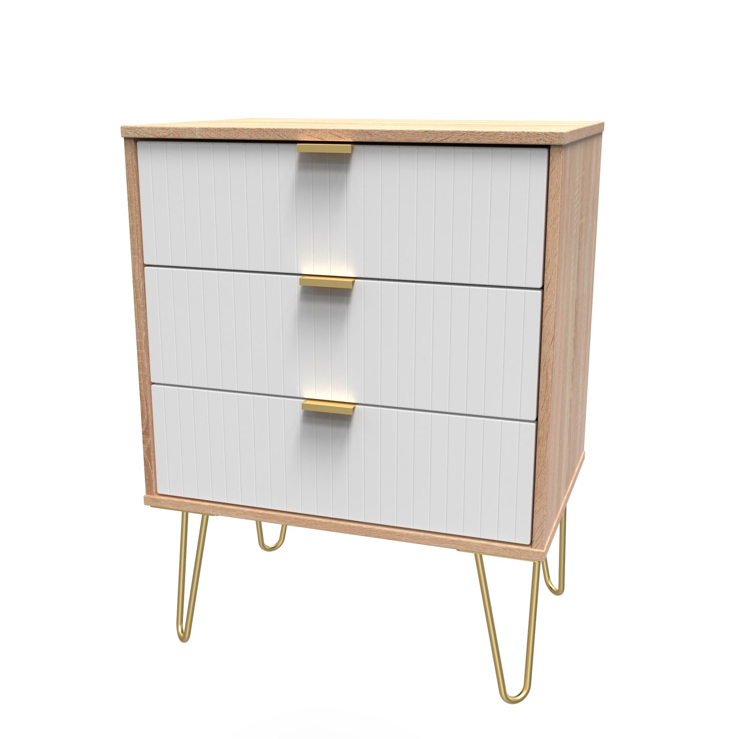 Linear 3 Drawer Midi Chest with Legs