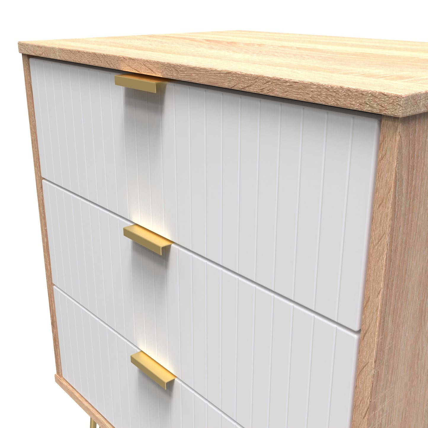 Linear 3 Drawer Midi Chest with Legs