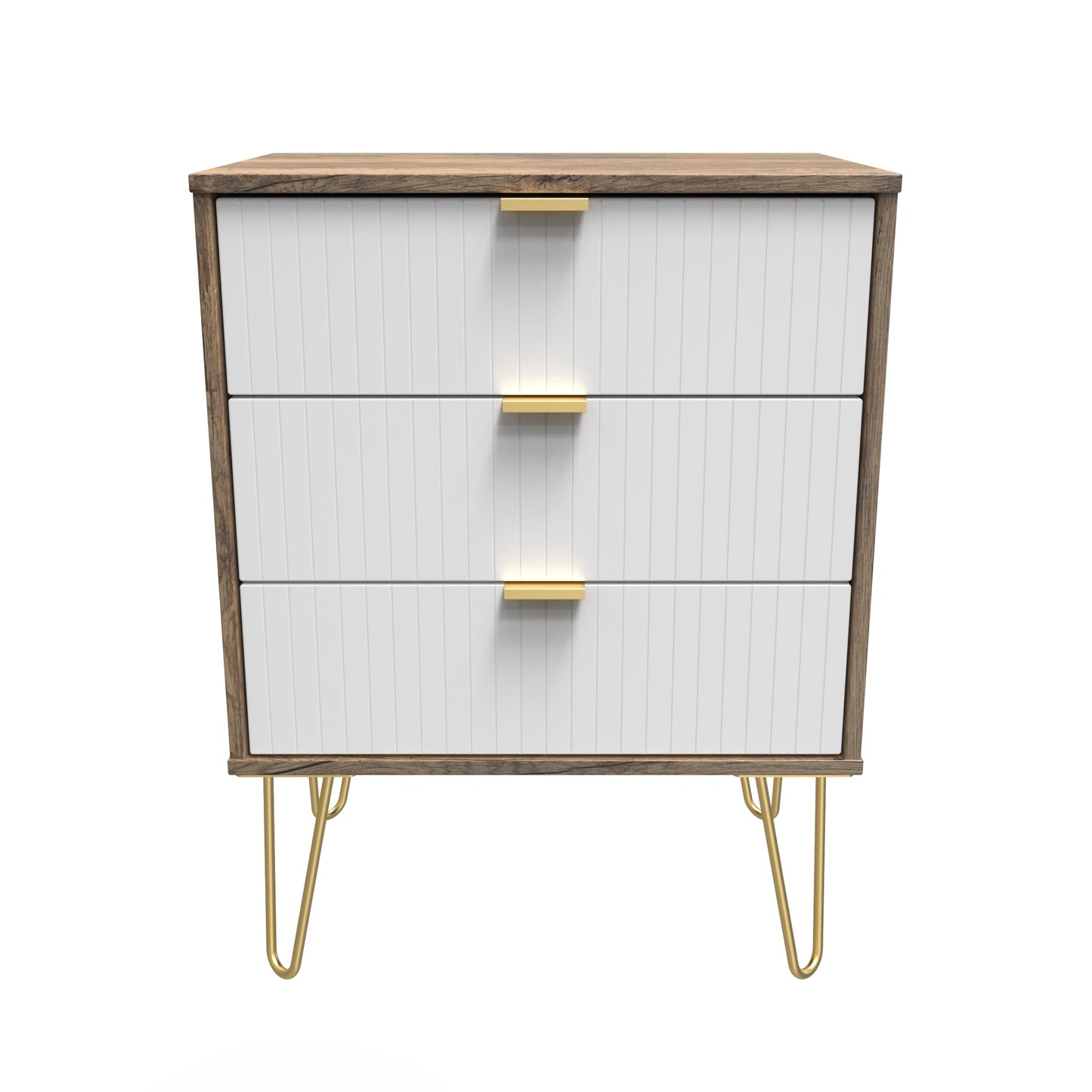 Linear 3 Drawer Midi Chest with Legs