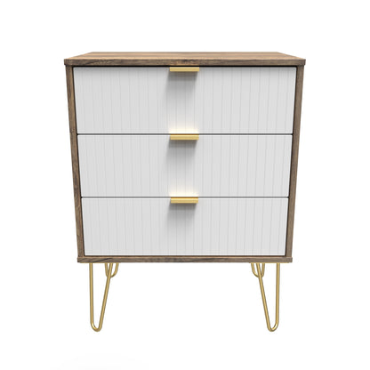 Linear 3 Drawer Midi Chest with Legs