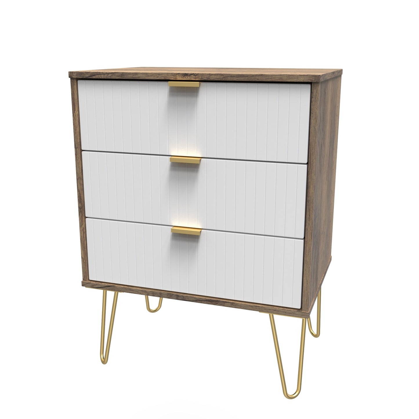 Linear 3 Drawer Midi Chest with Legs