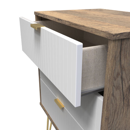 Linear 3 Drawer Midi Chest with Legs