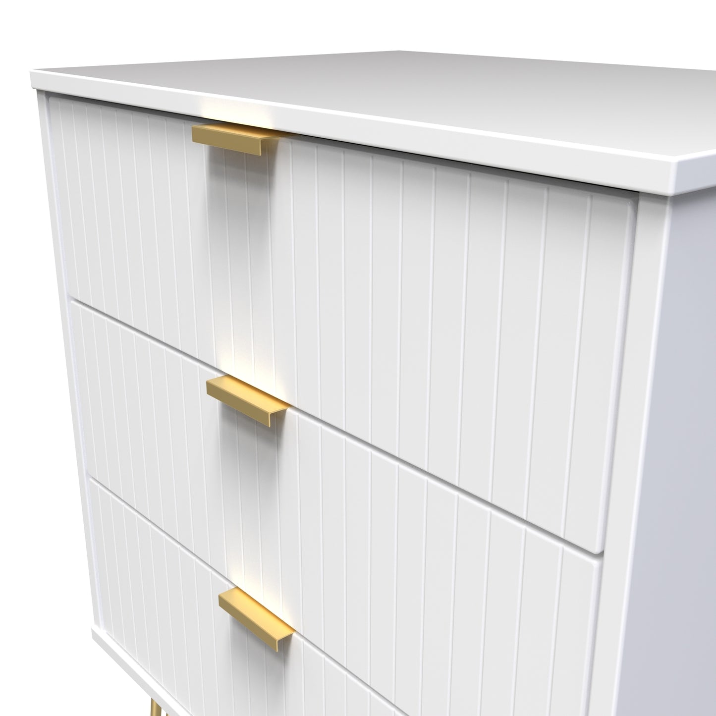 Linear 3 Drawer Midi Chest with Legs