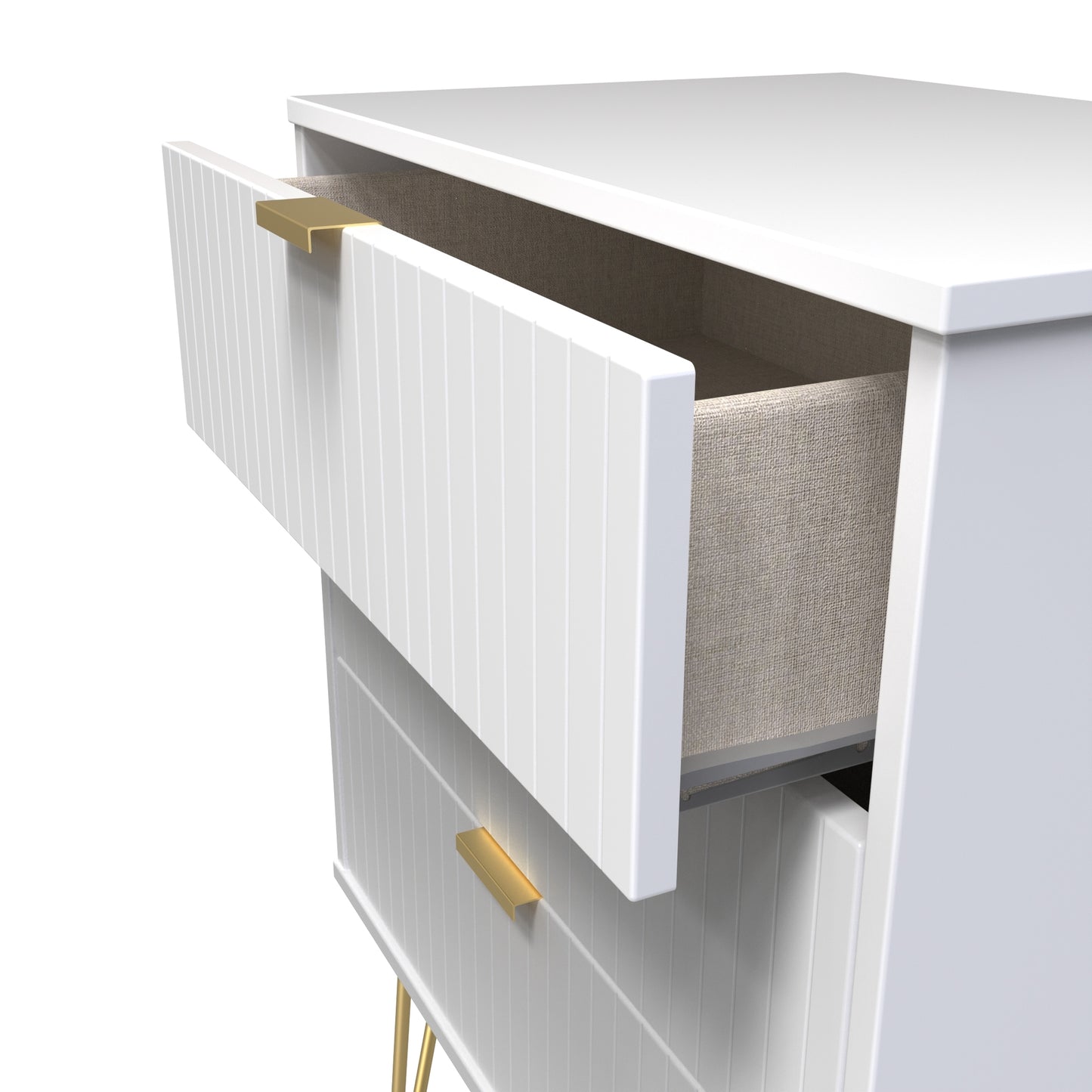 Linear 3 Drawer Midi Chest with Legs