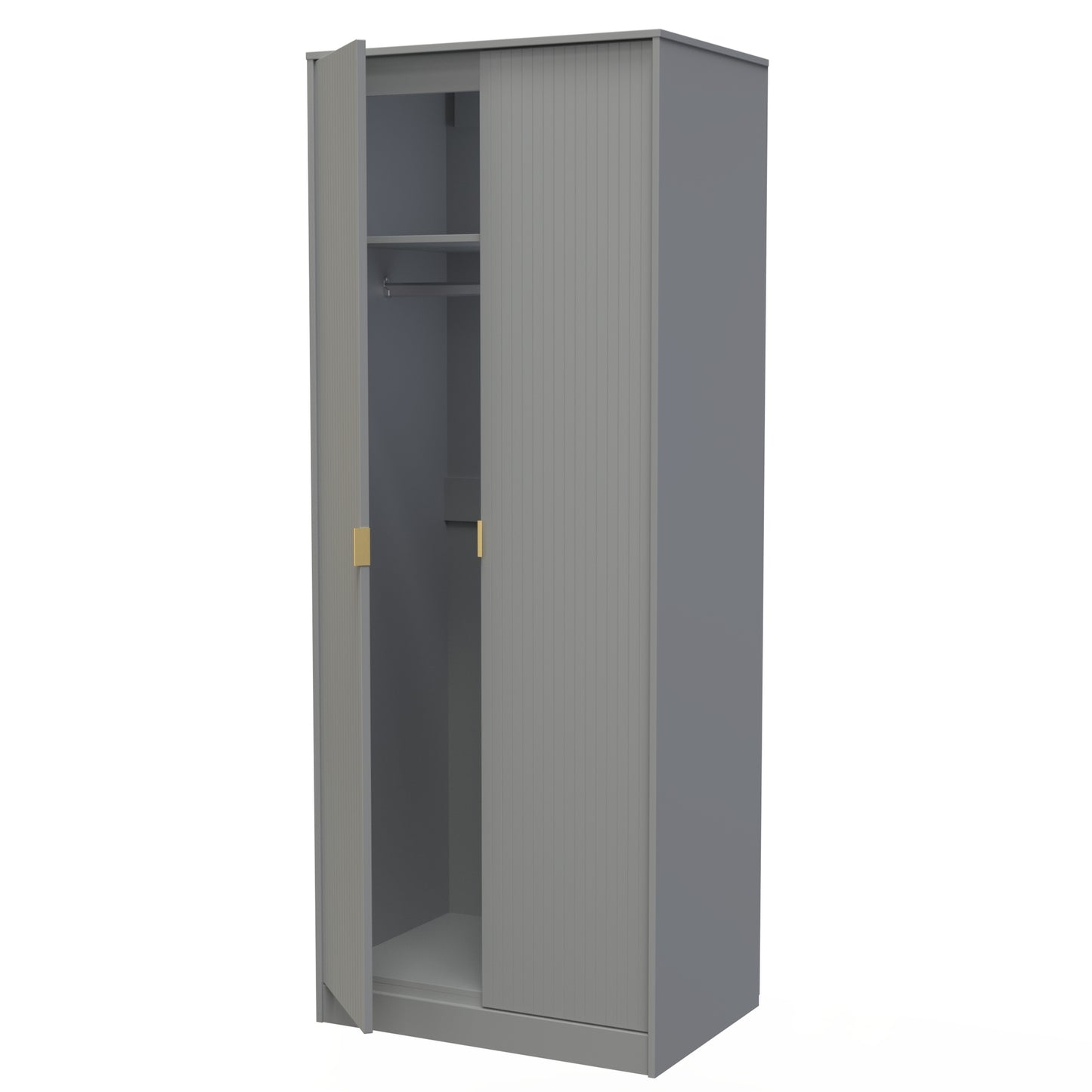 Linear Tall Plain Wardrobe