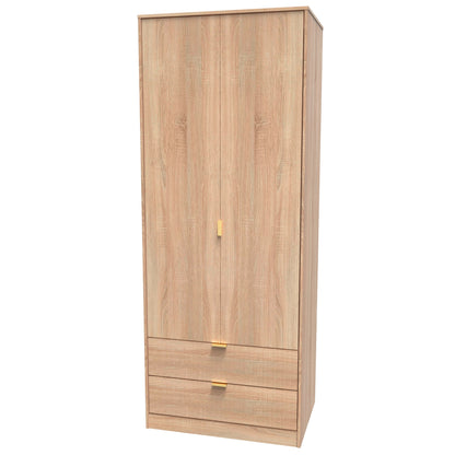 Linear Tall 2 Drawer Wardrobe