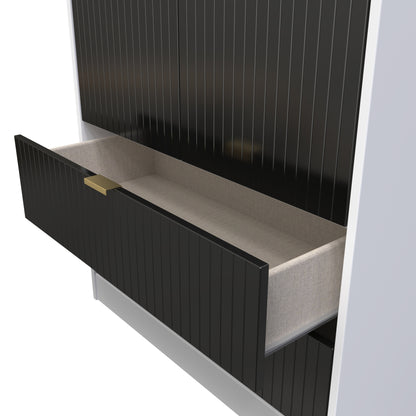 Linear Tall 2 Drawer Wardrobe