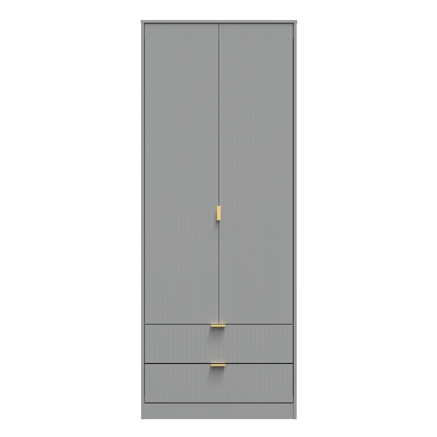 Linear Tall 2 Drawer Wardrobe