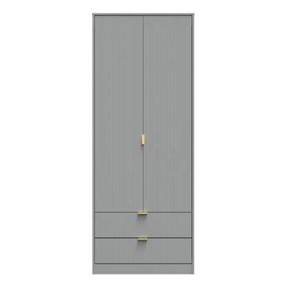Linear Tall 2 Drawer Wardrobe