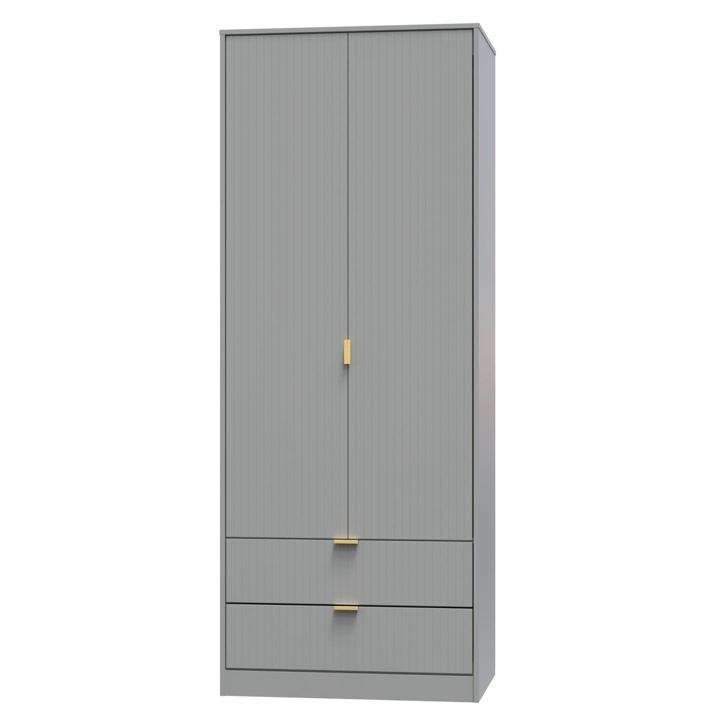 Linear Tall 2 Drawer Wardrobe