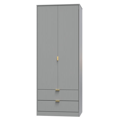 Linear Tall 2 Drawer Wardrobe