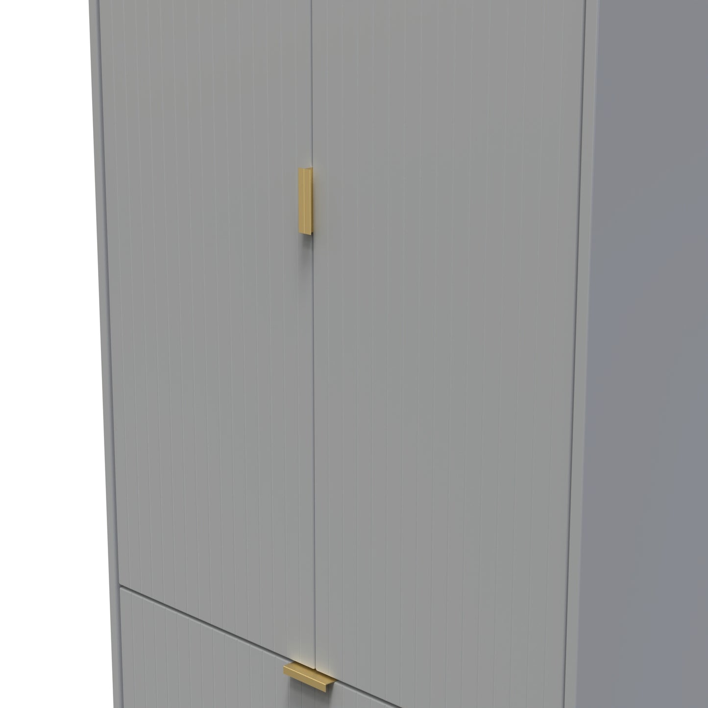 Linear Tall 2 Drawer Wardrobe