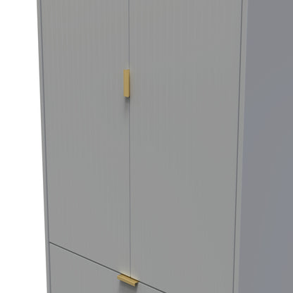 Linear Tall 2 Drawer Wardrobe