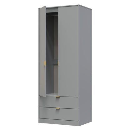 Linear Tall 2 Drawer Wardrobe