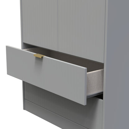 Linear Tall 2 Drawer Wardrobe